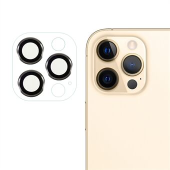 RURIHAI til iPhone 12 Pro Max 6,7 tommer hårdmetal + akryltelefon bagkamera linsebeskytter HD klar linsefilm