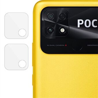 IMAK 2 stk / sæt til Xiaomi Poco C40 4G Anti-ridse kamera linsebeskytter High Definition hærdet glas linsefilm
