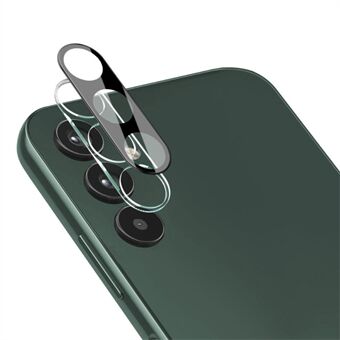 IMAK til Samsung Galaxy A34 5G hærdet glas linsefilm + akryl linsehætte HD klar anti-ridse kamera linsebeskytter (sort version)