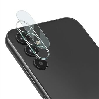 IMAK til Samsung Galaxy A34 5G Ultra Clear kameralinsebeskytter Anti-slid Ridsesikker integreret hærdet glas linsefilm + akryl linsehætte