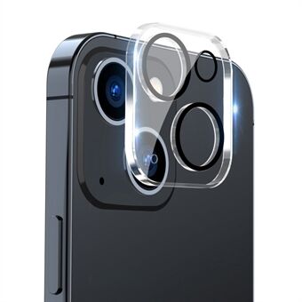 ENKAY HAT-PRINCE Til iPhone 13/13 mini Hærdet glas Kameralinsebeskytter Fulddækkende film, sort Ring