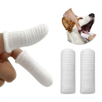 2 stk/sæt kæledyr hund kat tænder rengøringsværktøj Mundpleje tandbørste finger ærme