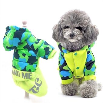 TG-CL062 Camouflage Splicing Pet Dog Hoodie Coat Waterproof Winter Puppy Costumes