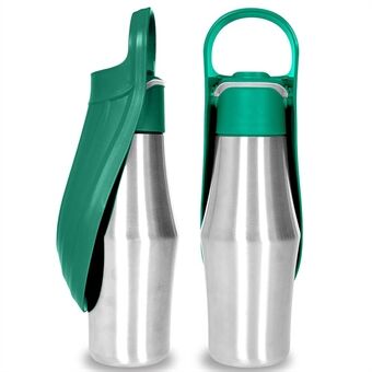 Kæledyrshund Outdoor vandflaske Rejser Vandkop i rustfrit Steel Bærbar drikkekedel ST (BPA-fri, intet FDA-certifikat)
