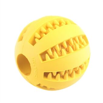 5 cm TPR kæledyr knirkende legetøj til hundehvalp Hundetyggetøj tænder tænder til rengøring af bolde Værktøj til udlevering af madgodbidder (BPA-fri, ikke FDA-certificeret), størrelse: S