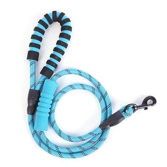 Reflective Nylon Dog Pet Round Traction Rope with Padded Handle