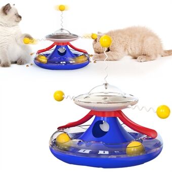 MZP-01 Kattepladespiller lækker madlegetøj Kæledyrlegetøj Funny Cat Stick Cat Feeding Roller Platespiller (FDA-certificeret, BPA-fri)