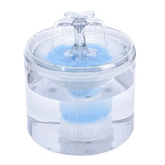 2.6L/88oz Cat Water Fountain Pet Water Fountain Transparent Automatic Cat Water Dispenser Pet Supply