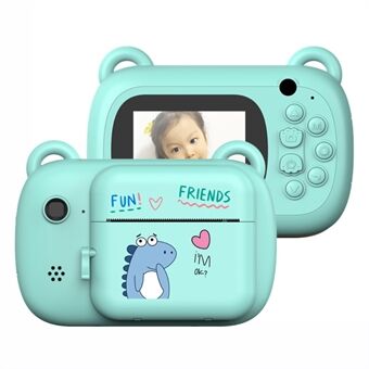 A7-B børn Instant Print Kamera Digital videooptager til Kids Legetøjsstøtte TF-kort OTG-adapter