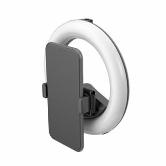 Q6 øjenplejende 6 tommer Ring USB genopladeligt selfie-fyldningslys med telefonholder til live-udsendelse af videooptagelser