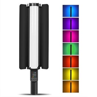 YB130 RGB LED Stick Fill Light Håndholdt dæmpbar videolysstav Speedlight fotograferingslampe med lysbarriere