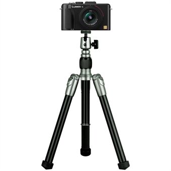 MOMAX Tripod Hero Udtrækkeligt Stand Monopod Kamera fotograferingsstøtte Selfie Stick med telefonklip - Grå