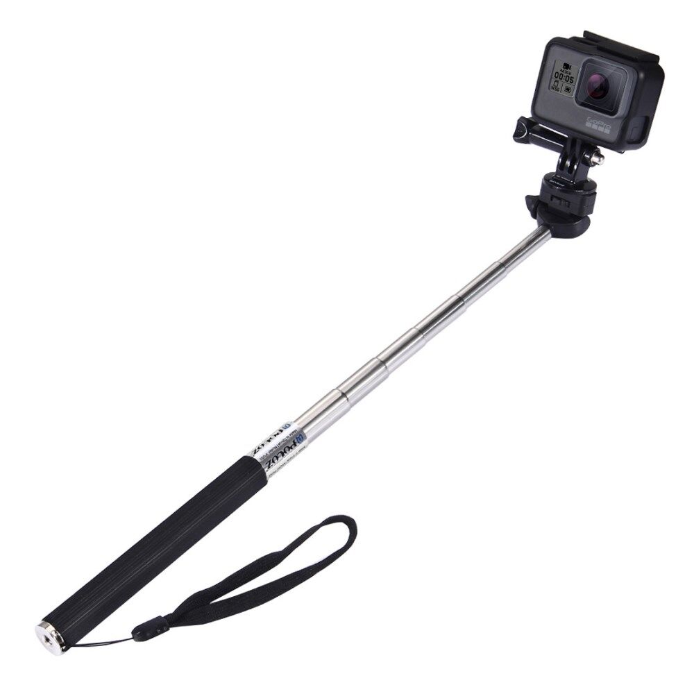 romantisk jeg er træt Vædde PULUZ PU55 Udtrækkelig Selfie Stick Justerbar Teleskop håndholdt Monopod  stang til GoPro Hero 7/6/5/5 Session/4Session/4/3+/3/2/1, DJI Osmo Action  Camera