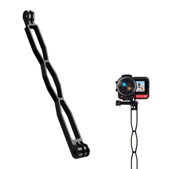 20 cm aluminiumslegering forlængerarmsmonteringsstang til GoPro Hero 10/9/8 / Insta360 One R/ DJI actionkamera