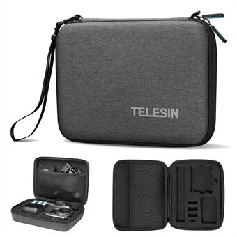 TELESIN GP-PRC-213 Mellemstørrelse bærbart stødsikkert kameratilbehør Bæretaske Opbevaringstaske med håndledsstrop til GoPro Hero 10/9