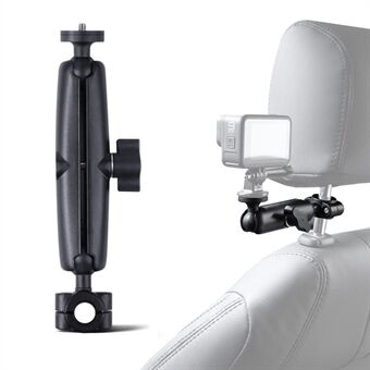AT1236 360 graders roterende nakkestøtte til bil bakspejlmontering med skrue og adapter til GoPro Insta 360 actionkameraer