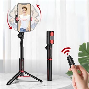 SEAJIC OTH-AB302 Anti-shake Håndholdt Gimbal Stabilizer Bluetooth Fjernbetjening Selfie Stick Stativ til telefon og kamera