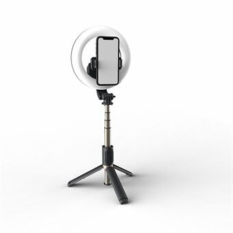 Q07 Bærbar Live Streaming Beauty Fill Light Bluetooth Selfie Stick Tripod