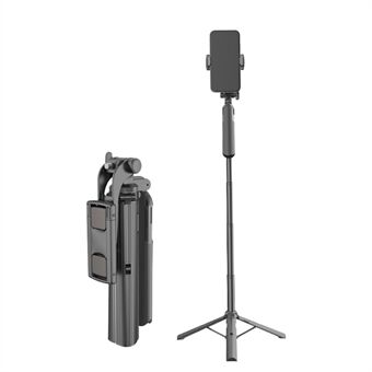 A61 2-i-1 Bluetooth-fjernbetjening Selfie Stick 80 cm teleskop Stand til Android iPhone