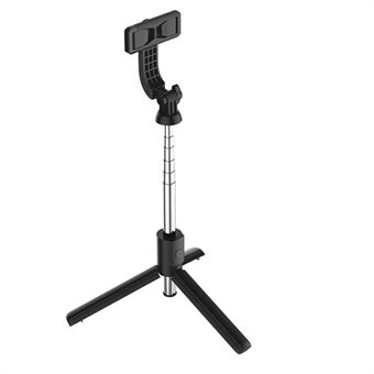 V01 Teleskopisk stang i rustfrit Steel Håndholdt Selfie Stick Bluetooth Monopod Stand med lukkerfjernbetjening