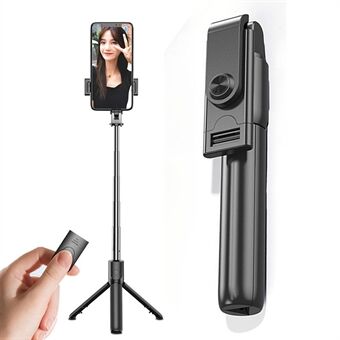 S02 Bærbar Bluetooth-fjernbetjening Mobiltelefonholder Stativ Live Streaming Udtrækkelig Selfie Stick