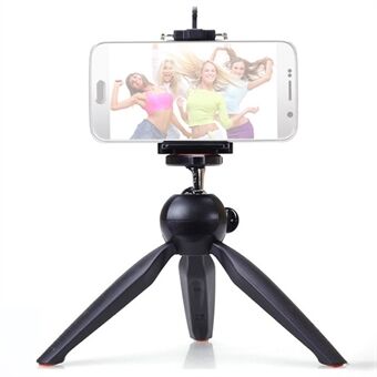 YUNTENG VCT-228 Mini bærbart stativ Mobiltelefon Selfie Stand SLR kamera Stativ med telefonholder til fotografering