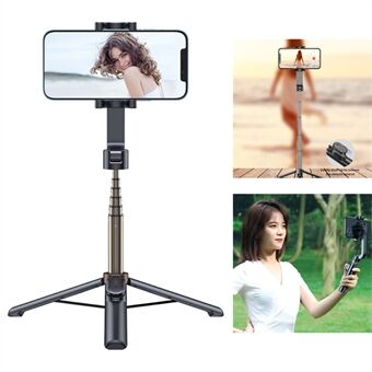 ZPG022 Bærbar stativ kardanstabilisator til smartphones Udtrækkelig stående Selfie Stick med telefonholder/fjernbetjening