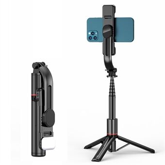 L12D 1085 mm Dual Fill Lights-version - Justerbar lystilstand Trådløs kontrol Multifunktionel, forlængelig bærbar håndholdt Selfie Stick Selfie Stand
