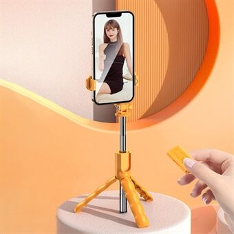 KT01 70 cm udtrækkelig Selfie Stick aluminiumslegering Stand med trådløs Bluetooth-fjernbetjening