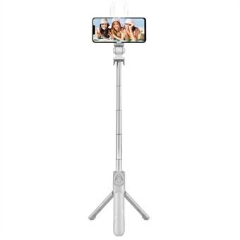XT02S 70cm Extendable Selfie Stick Tripod Stand with Bluetooth Remote Control LED Light for Youtube Makeup Photography Livestream