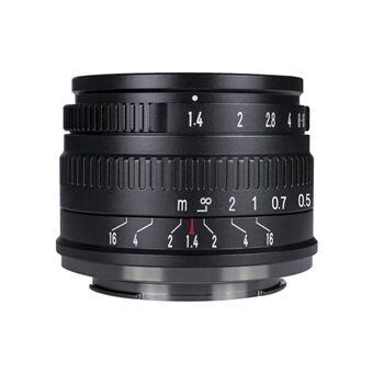 7ARTISANS 35mm F1.4 vidvinkelobjektiv APS-C stor blænde manuel fokus kameralinse til Sony E/Nikon Z/Canon EOS M/Fuji X