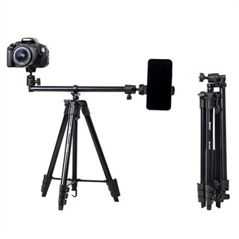 JMARY KP-2207 Stand 4 sektioner justerbart Stand gulvstativ med kameratelefonholder til spejlreflekskamera, smartphone