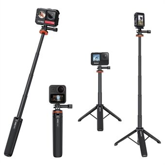 VRIG TP-08 udvidet Stand kompatibel med GoPro Hero 11/10/9 Justerbar actionkameraholder med lanyard-interface
