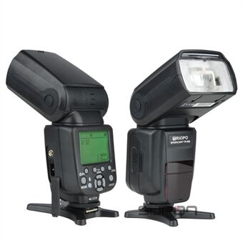 TRIOPO TR-988 TTL-kamera Speedlite-blitzlys med højhastighedssynkronisering til Canon E- Flash Nikon i-TTL digitalt spejlreflekskamera