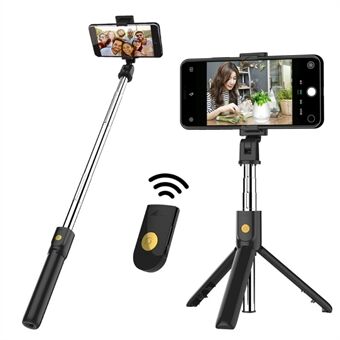 SELFIESHOW K07 Trådløs Bluetooth Selfie Stick Foldbar Mini Tripod Udvidelig Monopod med fjernbetjening til iOS Android