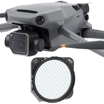 JUNESTAR JSR-1825-22 til DJI Mavic 3 optisk glas børstet blåt filter Drone kamera linsefilter