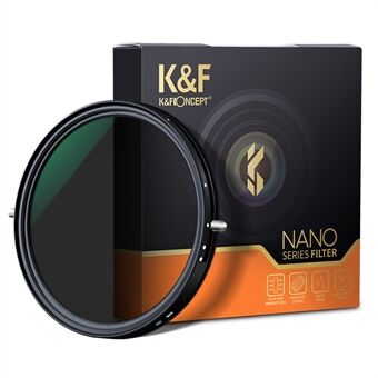 K&F CONCEPT KF01.1143 82 mm variabel fader ND2-ND32+CPL Cirkulært polariserende filter 2-i-1 til kameralinse No X Spot-coated filter