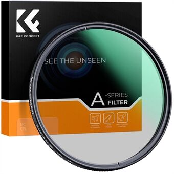 K&F CONCEPT KF01.1161 82 mm rundt CPL-filter Ultratyndt flerlagsbelægning Kameralinsetilbehør til reduktion af blænding/forbedring af kontrast/reduktion af refleksion