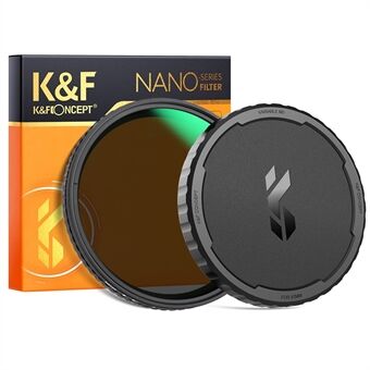 K&F CONCEPT ND2-ND32 Filter Variable ND Filter Linse Neutral Density Variable Multi-Layer Nano-coated filter med linsedæksel 82 mm