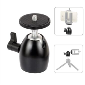 Q39 DSLR-kamera 360 graders drejeligt minikuglehoved 1/4" skrue Head Light Stand Mount Adapter