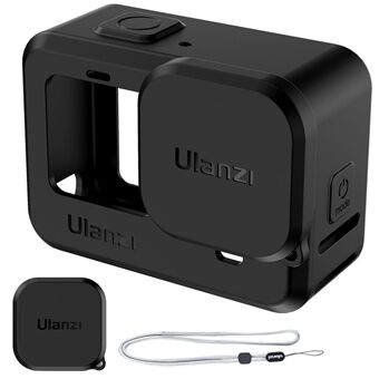 ULANZI G9-1 Silikone beskyttelsescover + linsecover med snor til GoPro Hero 9