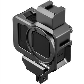 ULNAZI G9-5 metalbur til GoPro 9-rammekabinet med 52 mm filteradapter Forlæng koldskobeslag til Mic Fill Light
