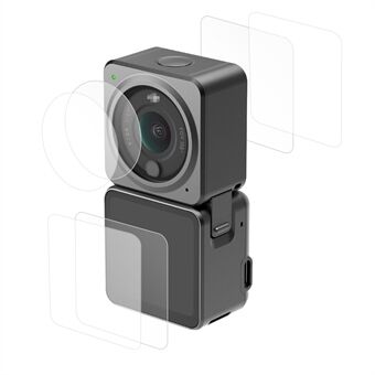 [Power Version] 2 sæt EWB9033_2 kameralinsebeskyttelsesfilm HD hærdet glas skærmbeskytter til DJI Action 2 sportskamera