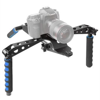 Aluminiumslegering Foldbar DSLR Rig Movie Kit Skuldermontering Support Rig Stabilisator til Canon Nikon Sony etc. DSLR kameraer