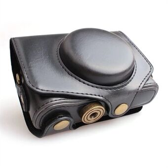 PU læder kamera beskyttelsesetui med skulderrem til Canon SX720/ SX700/ SX730/ SX740 HS