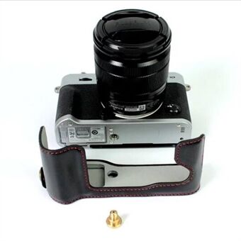 Beskyttende PU-læder halvt kamerataske Taskecover til Fujifilm XT10 / XT20 kamera