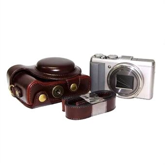 PU læder kamera beskyttende etui pose med skulderrem til Sony HX60/HX50/HX30