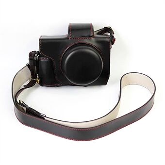 PU læder kamera beskyttelses taske + rem til Olympus EM10/EM10II digitalkamera