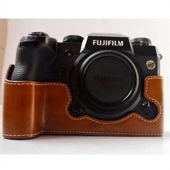 PU læder halvbunds kamera beskyttelsescover til Fujifilm X-H1