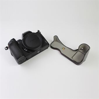 Kvalitets PU-læder halvbunds beskyttende etui til Nikon Z50